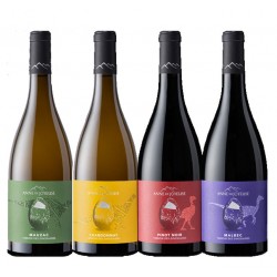 Gamme bouteille de Pinot Noir Dinosaure, Terroir des Dinosaures, Haute Vallée de l'Aude
